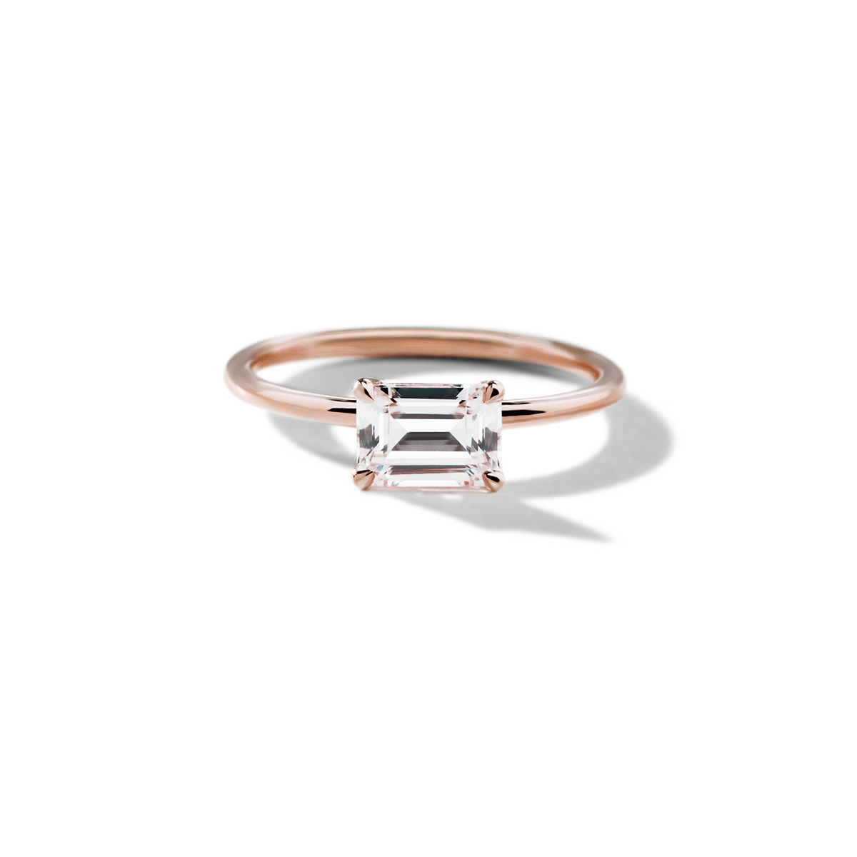 18K Rose Gold / Emerald