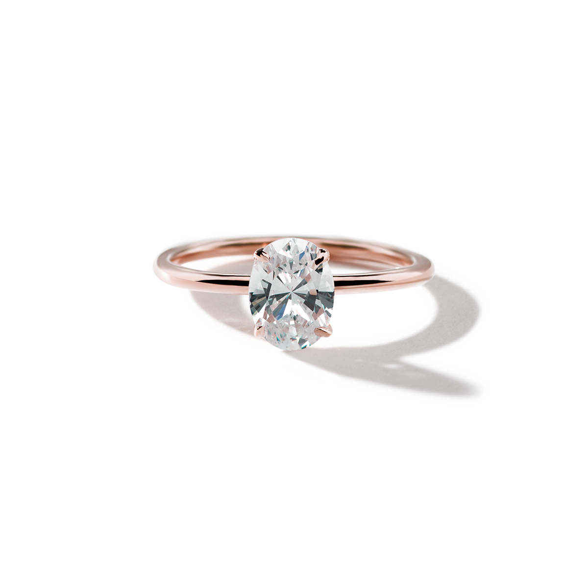 18K Rose Gold / Oval