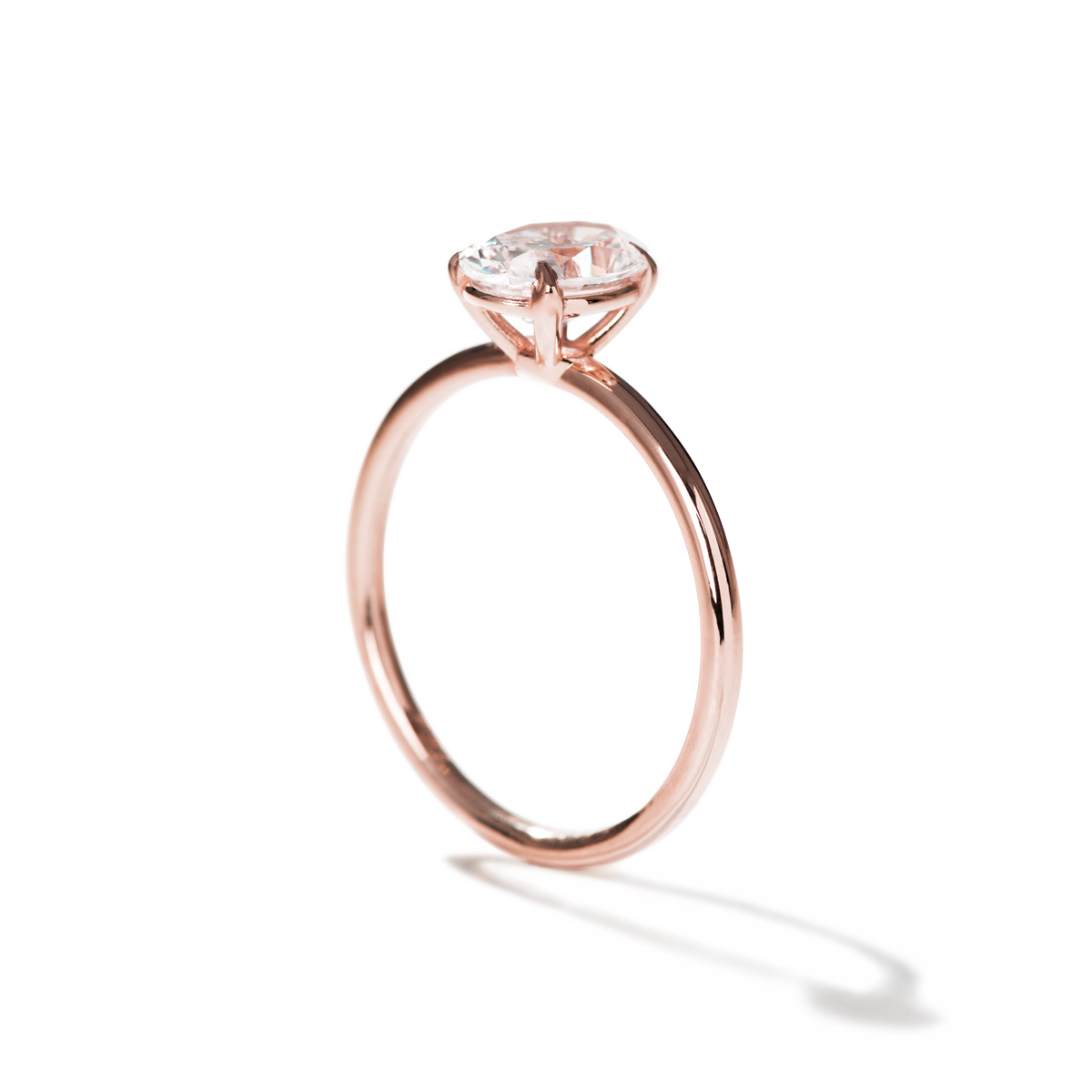 18K Rose Gold / Oval