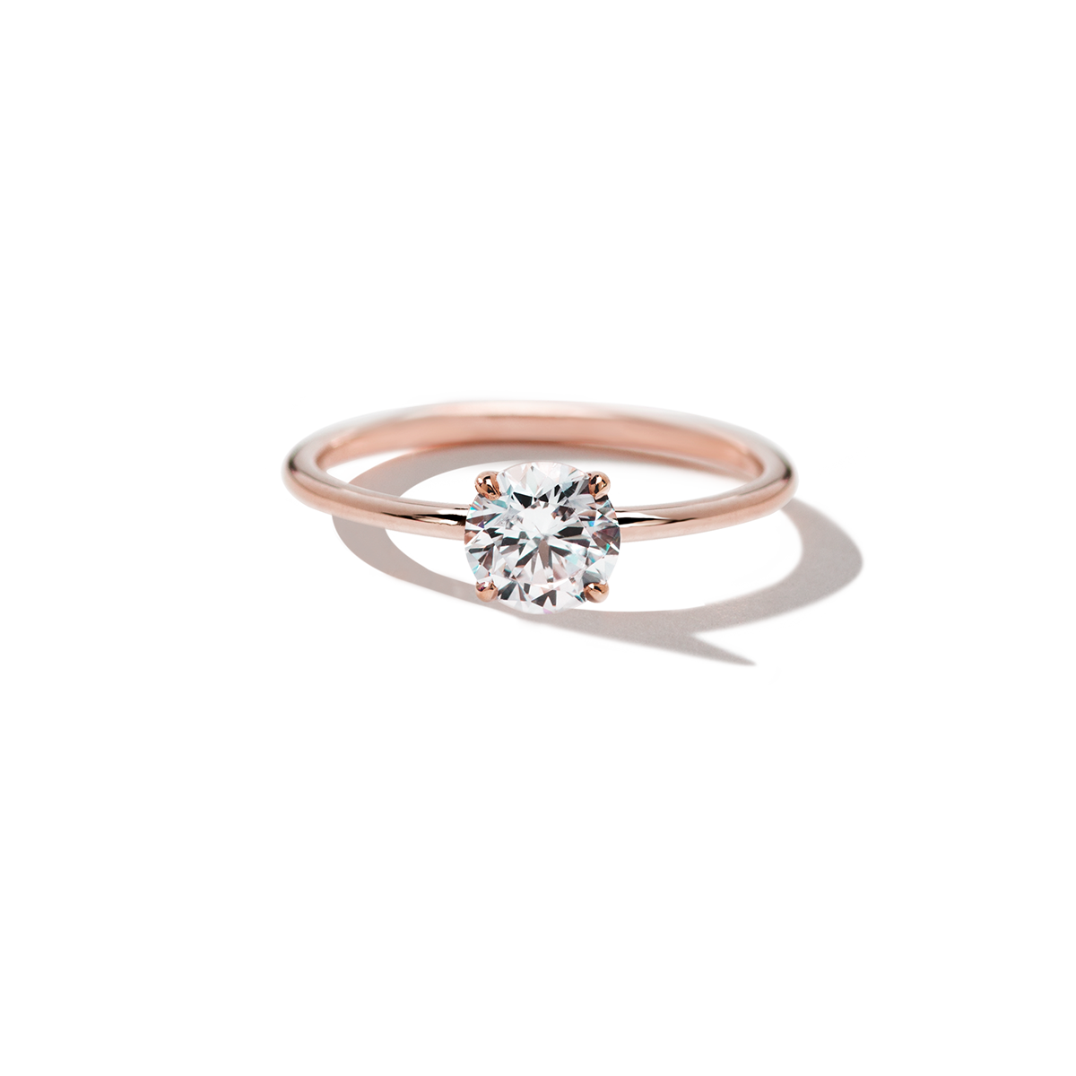 18K Rose Gold / Round
