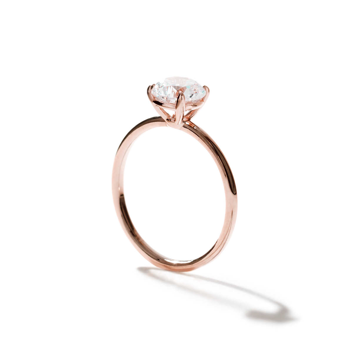 18K Rose Gold / Round
