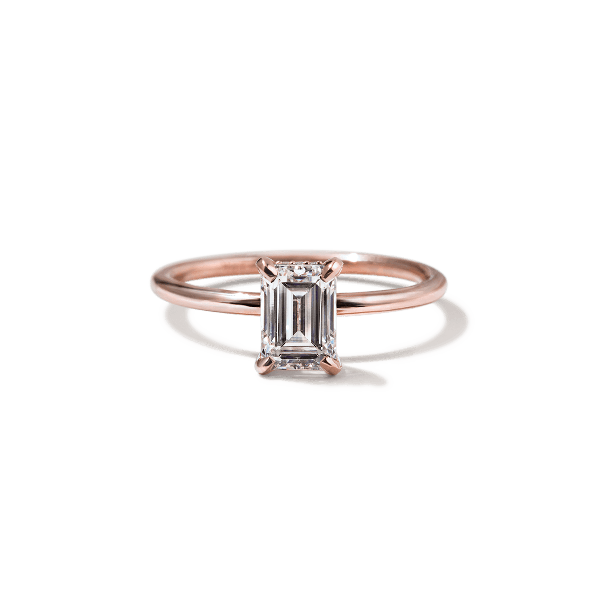 18K Rose Gold / Emerald