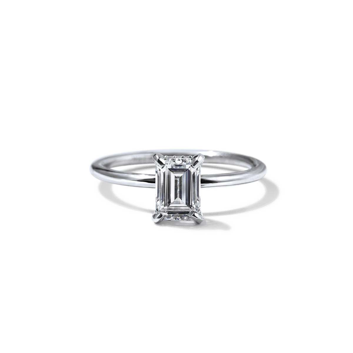 18K White Gold / Emerald