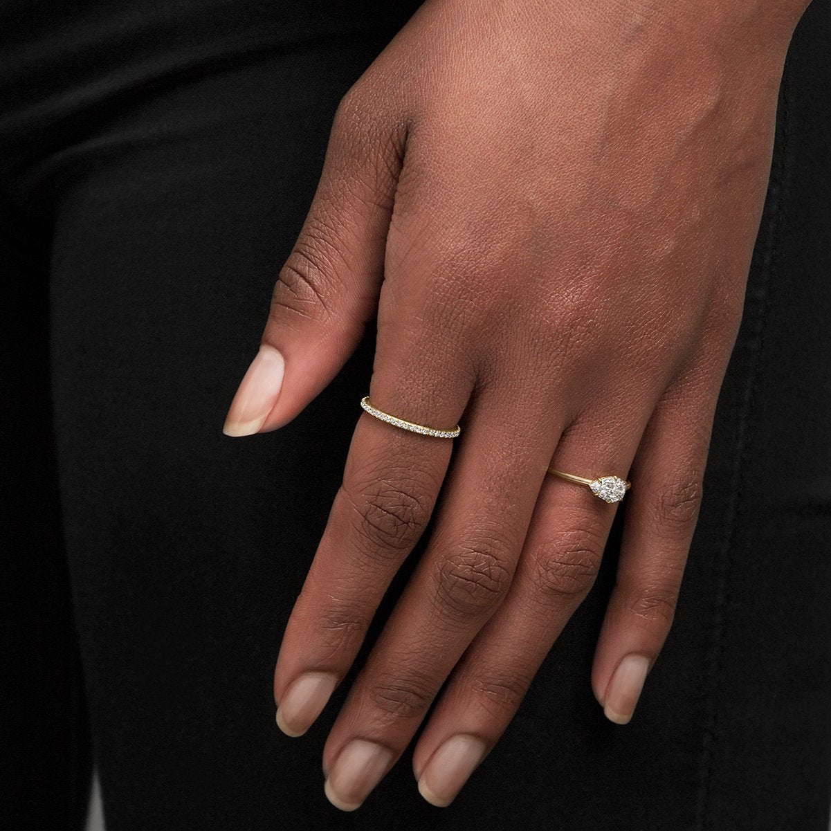 18K Yellow Gold / Pear