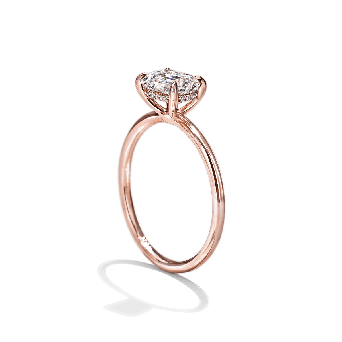 18K Rose Gold / Emerald
