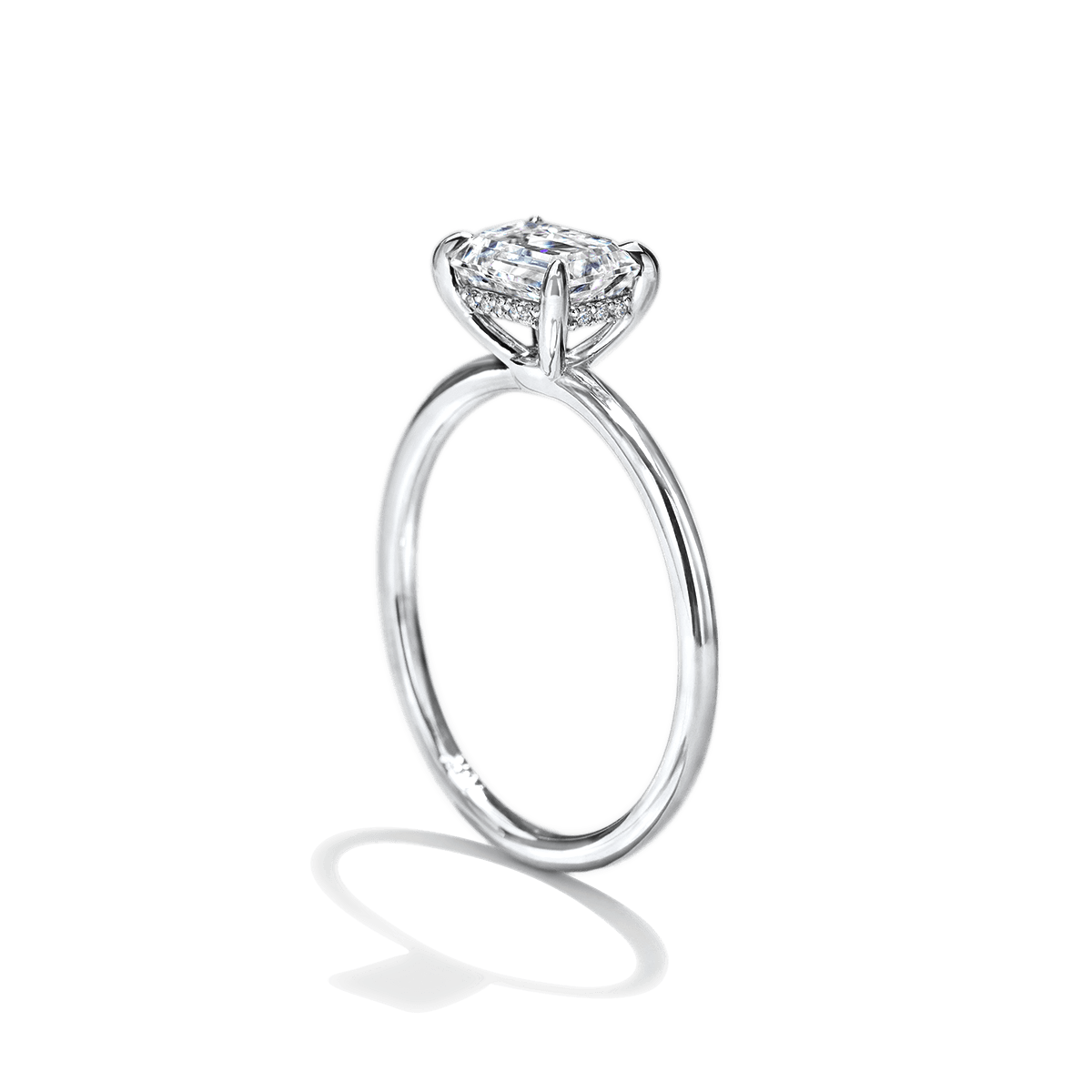 18K White Gold / Emerald