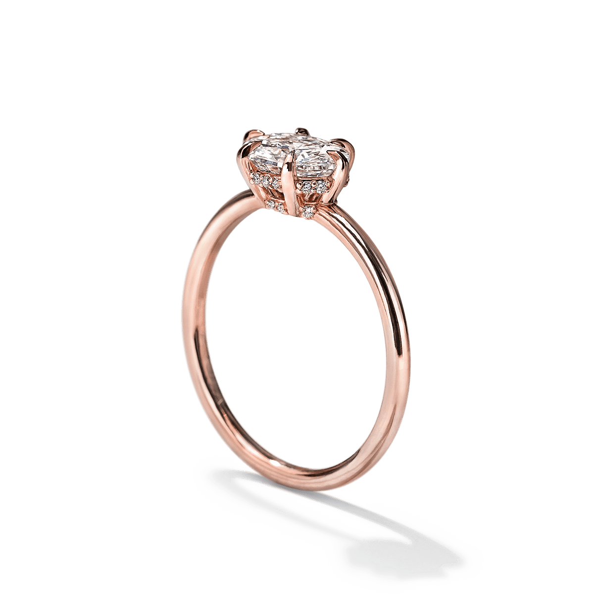 18K Rose Gold / Oval