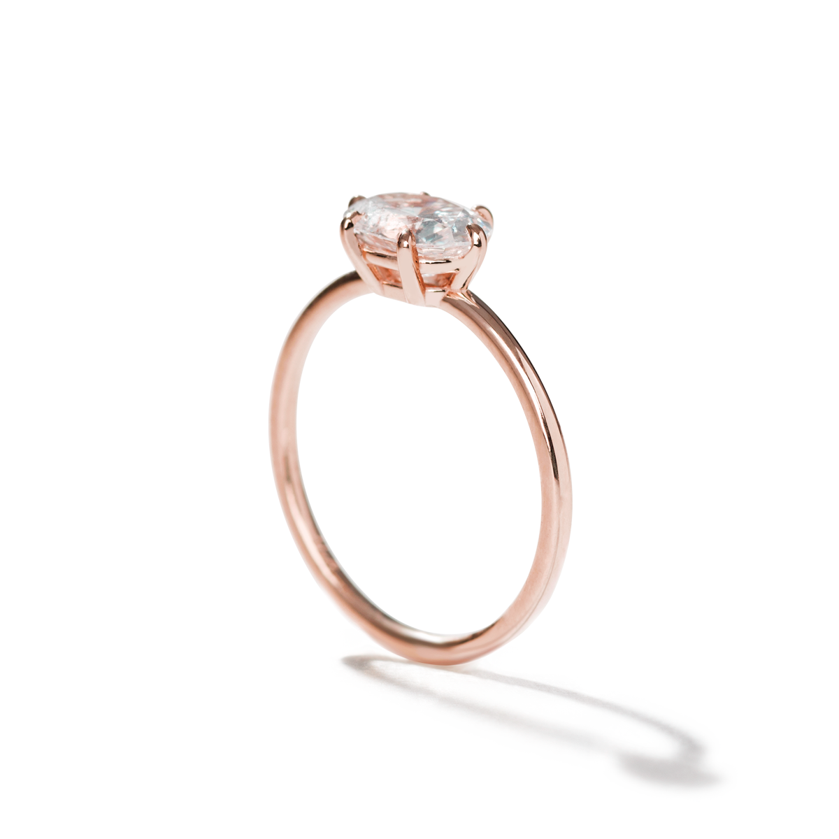 18K Rose Gold / Oval